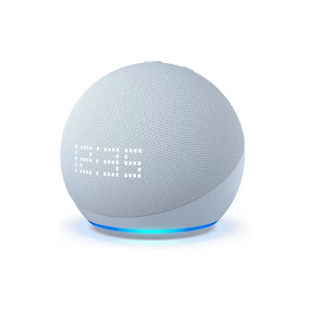 Echo Dot 5ª geração Amazon, com Alexa, com Relógio, Smart Speaker, Display, Azul